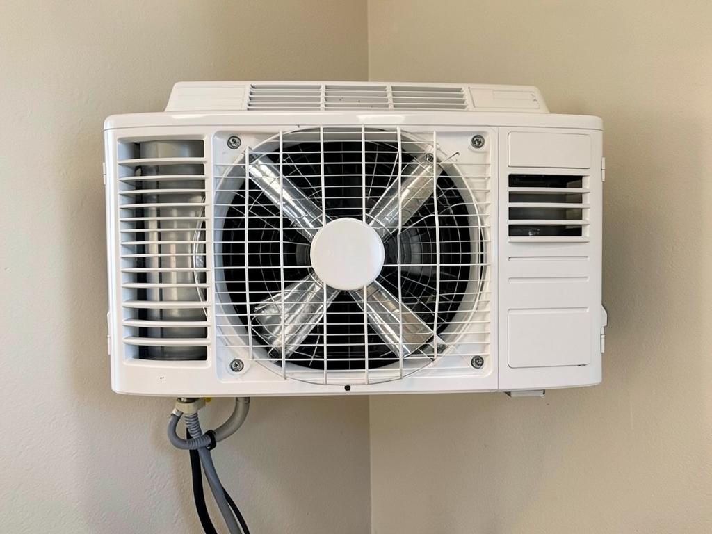 Split system indoor unit — Hervey Bay — after cleaning